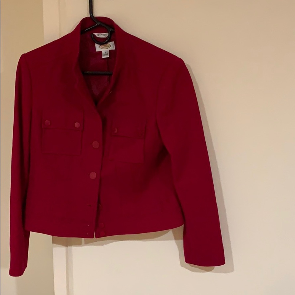 Red sports blazer